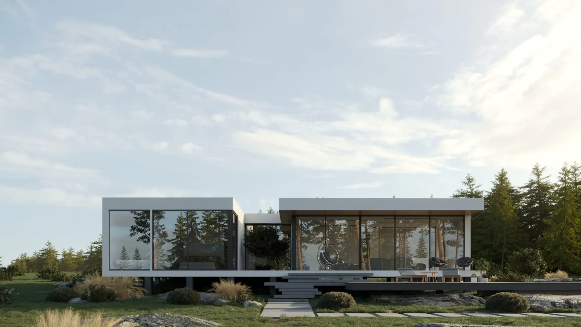 Проектирование загородных домов в современном стиле