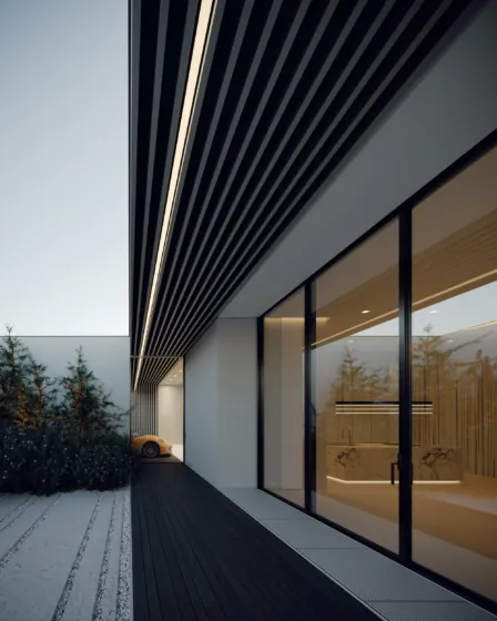 Индивидуальные проекты современных домов с панорамными окнами