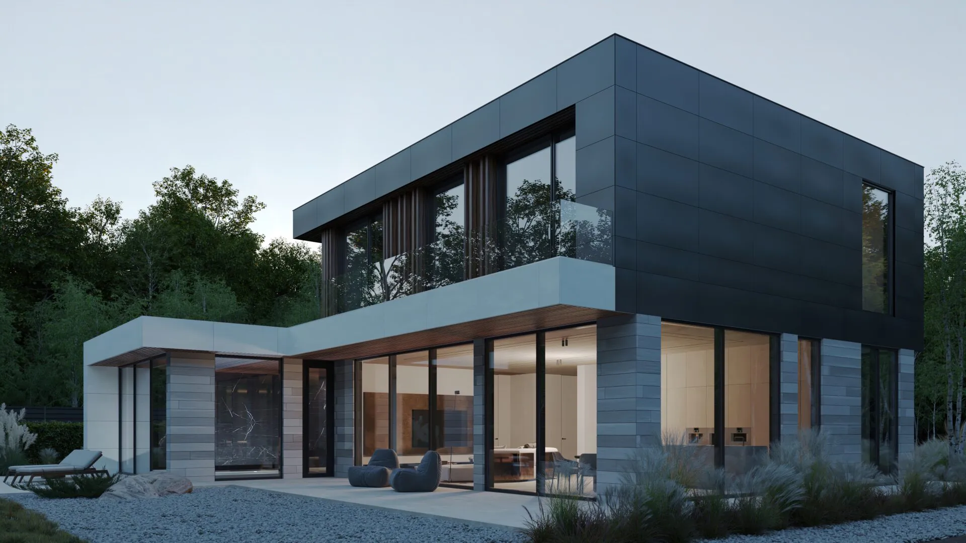 Проект Villa Crudo, вид на патио