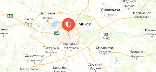 Локация Минск