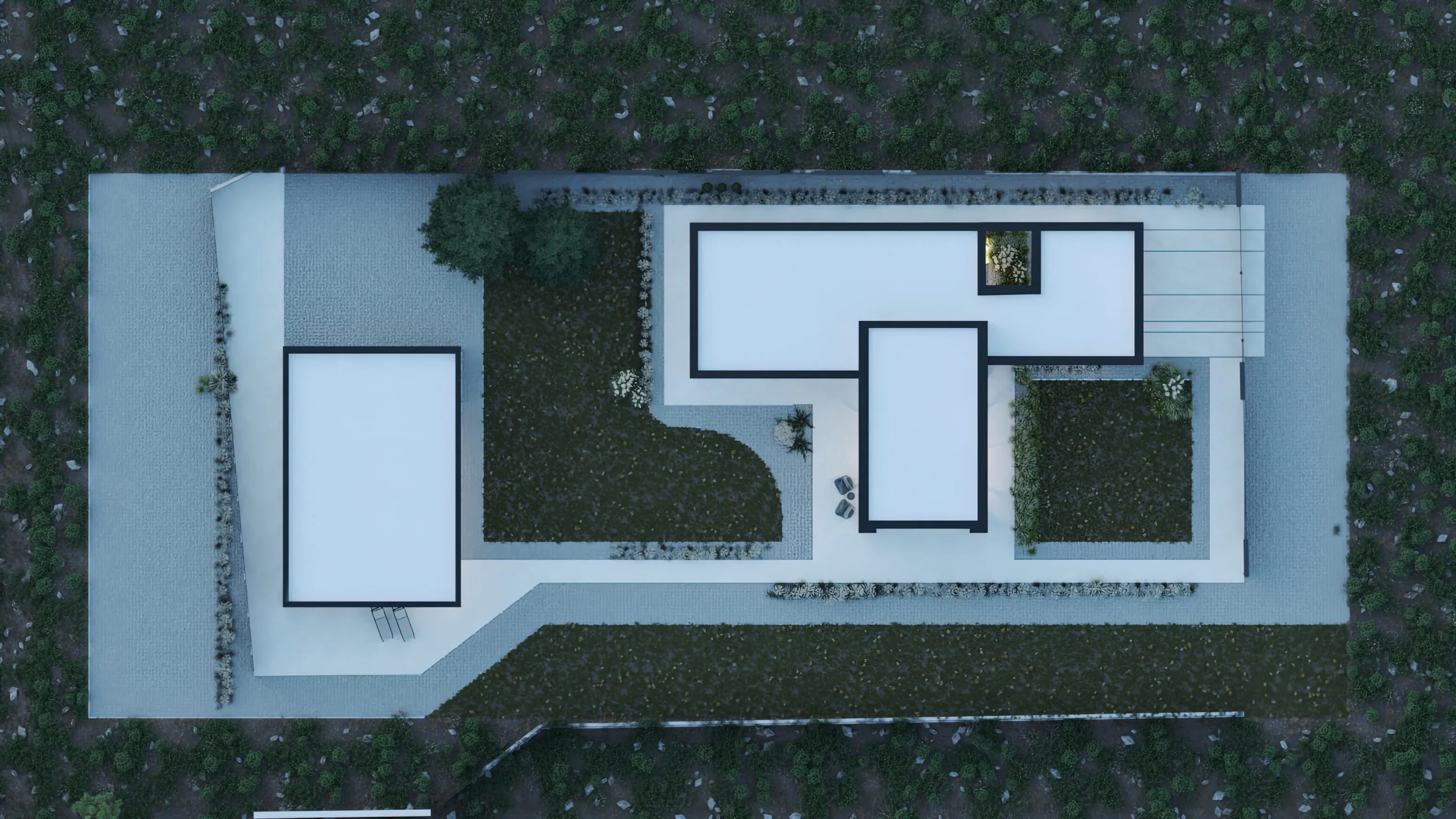 Проект дома Villa Serena вид сверху