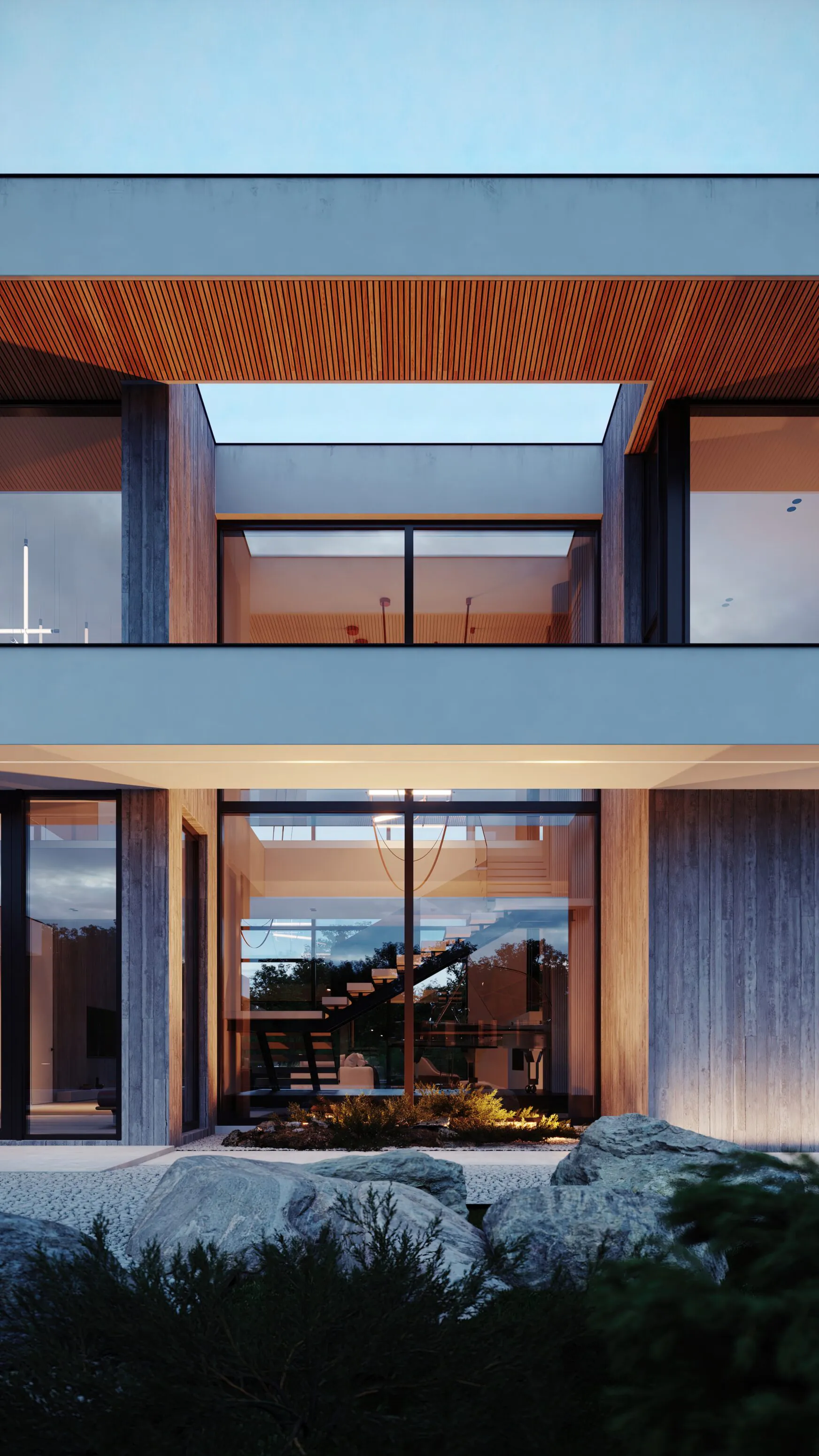 Дом в миллениум парке вид на лестницу Villa Millenium