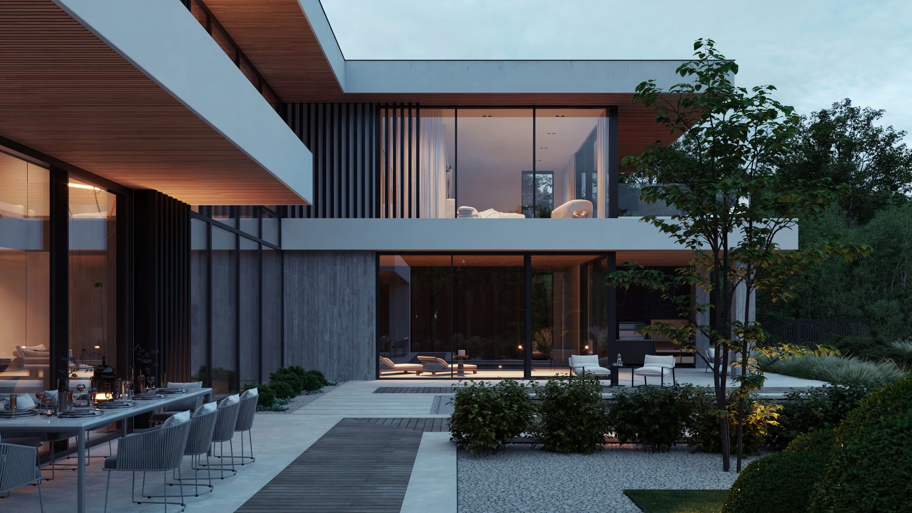 Дом в миллениум парке вид сбоку Villa Millenium