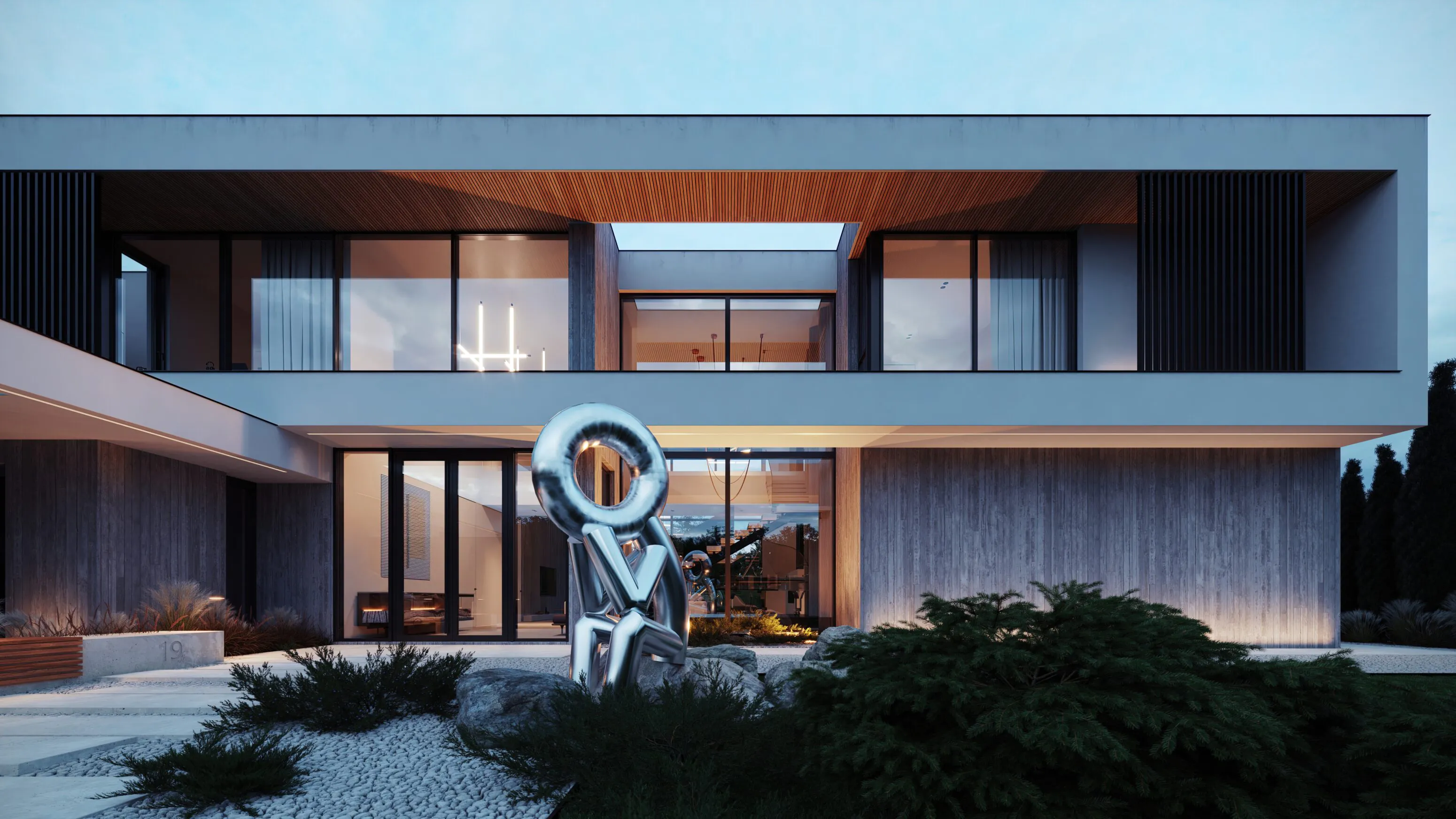 Дом в миллениум парке вид спереди Villa Millenium