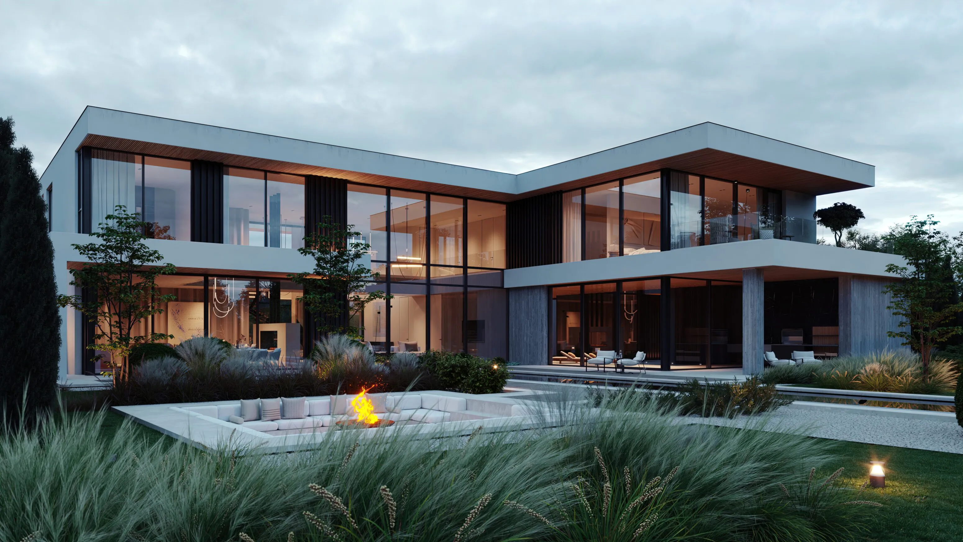 Дом в миллениум парке задний двор Villa Millenium